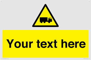 Custom Lorry Hazard Sign